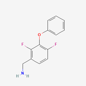 molecular formula C13H11F2NO B12430774 BenzeneMethanaMine, 2,4-difluoro-3-phenoxy- 