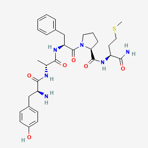 molecular formula C31H42N6O6S B12430787 H-Tyr-D-Ala-Phe-Pro-Met-NH2 