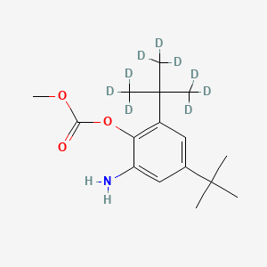 molecular formula C16H25NO3 B12430793 6-Amino-2,4-di-tert-butylphenyl methyl carbonate-d9 