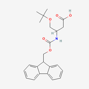 molecular formula C23H27NO5 B12430814 Fmoc-beta-HoSer(tBu)-OH 