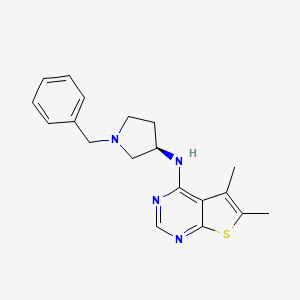 N-[(3R)-1-benzylpyrrolidin-3-yl]-5,6-dimethylthieno[2,3-d]pyrimidin-4-amine