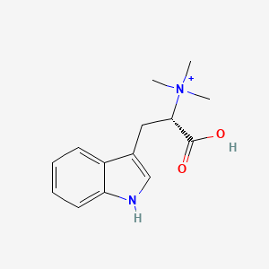 [(1S)-1-carboxy-2-(1H-indol-3-yl)ethyl]trimethylazanium