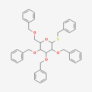 3,4,5-Tris(benzyloxy)-2-[(benzyloxy)methyl]-6-(benzylsulfanyl)oxane