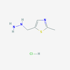 5-(Hydrazinylmethyl)-2-methyl-1,3-thiazole hydrochloride