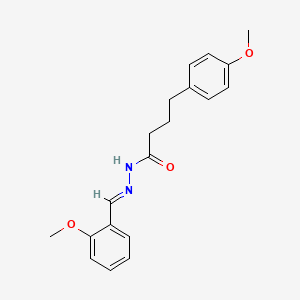 4-(4-methoxyphenyl)-N'-[(E)-(2-methoxyphenyl)methylidene]butanehydrazide