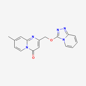 8-methyl-2-({[1,2,4]triazolo[4,3-a]pyridin-3-yloxy}methyl)-4H-pyrido[1,2-a]pyrimidin-4-one