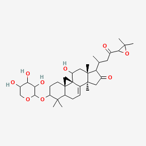 (1S,3R,12R,16R)-15-[4-(3,3-dimethyloxiran-2-yl)-4-oxobutan-2-yl]-18-hydroxy-7,7,12,16-tetramethyl-6-(3,4,5-trihydroxyoxan-2-yl)oxypentacyclo[9.7.0.01,3.03,8.012,16]octadec-10-en-14-one