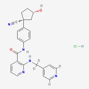 rac trans-3-Hydroxy apatinib-d4 hydrochloride