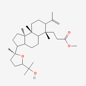 molecular formula C31H52O4 B12431368 3,4-Secodammar-4(28)-en-3-oic acid, 20,24-epoxy-25-hydroxy-, methyl ester, (24S)-; Eichlerianic acid methyl ester 