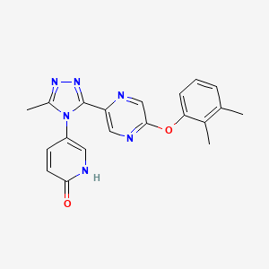 5-[3-[5-(2,3-dimethylphenoxy)pyrazin-2-yl]-5-methyl-1,2,4-triazol-4-yl]-1H-pyridin-2-one