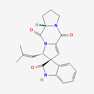 molecular formula C21H21N3O3 B1243138 螺旋曲霉菌素 B 