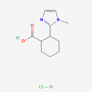 2-(1-methyl-1H-imidazol-2-yl)cyclohexane-1-carboxylic acid hydrochloride