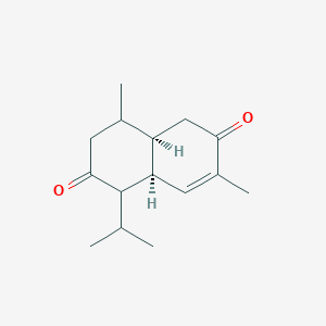 (4aR,8aS)-4,7-dimethyl-1-propan-2-yl-1,3,4,4a,5,8a-hexahydronaphthalene-2,6-dione