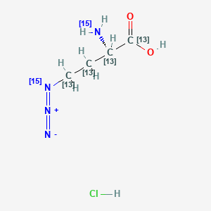 L-Azidohomoalanine-1,2,3,4-13C4 (hydrochloride)