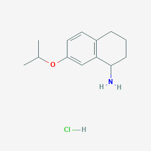 7-(Propan-2-yloxy)-1,2,3,4-tetrahydronaphthalen-1-amine hydrochloride