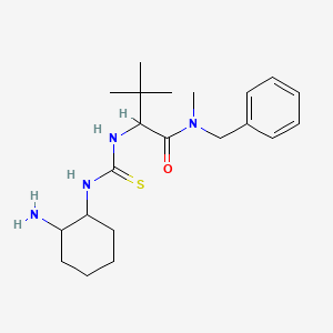 2-{[(2-aminocyclohexyl)carbamothioyl]amino}-N-benzyl-N,3,3-trimethylbutanamide