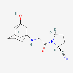 (2S)-2,5,5-trideuterio-1-[2-[(3-hydroxy-1-adamantyl)amino]acetyl]pyrrolidine-2-carbonitrile