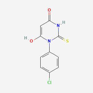 molecular formula C10H7ClN2O2S B12431621 3-(4-Chlorophenyl)-6-hydroxy-2-sulfanyl-3,4-dihydropyrimidin-4-one 