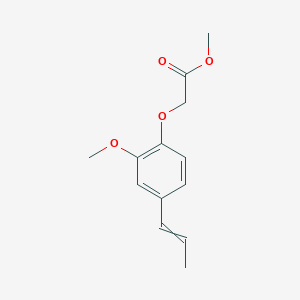 molecular formula C13H16O4 B12431667 Methyl 2-(2-methoxy-4-prop-1-enylphenoxy)acetate 