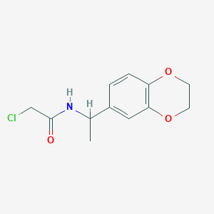 2-chloro-N-[1-(2,3-dihydro-1,4-benzodioxin-6-yl)ethyl]acetamide