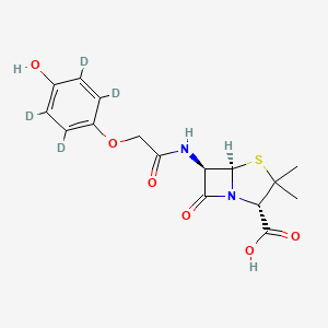 molecular formula C16H18N2O6S B12431852 p-Hydroxypenicillin V-d4 