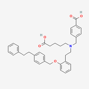 molecular formula C36H39NO5 B1243192 Cinaciguat CAS No. 329773-35-5