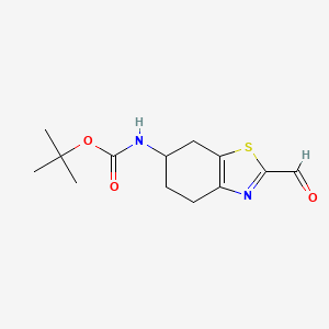 tert-butyl N-(2-formyl-4,5,6,7-tetrahydro-1,3-benzothiazol-6-yl)carbamate