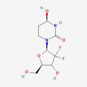 (4R)-1-[(2R,5R)-3,3-difluoro-4-hydroxy-5-(hydroxymethyl)oxolan-2-yl]-4-hydroxy-1,3-diazinan-2-one