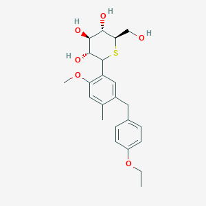 (3R,4R,5S,6R)-2-[5-[(4-ethoxyphenyl)methyl]-2-methoxy-4-methylphenyl]-6-(hydroxymethyl)thiane-3,4,5-triol