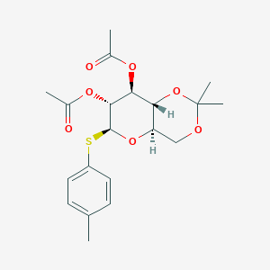 molecular formula C20H26O7S B12432097 4-Methylphenyl 2,3-di-O-acetyl-4,6-O-isopropylidene-1-thio-beta-D-glucopyranoside 