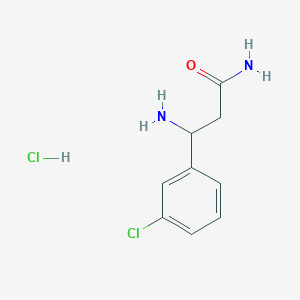 3-Amino-3-(3-chlorophenyl)propanamide hydrochloride