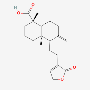 (1S,4aR,5S,8aR)-5-[2-(2,5-Dihydro-2-oxo-3-furanyl)ethyl]decahydro-1,4a-dimethyl-6-methylene-1-naphthalenecarboxylic acid; Pinosolide acid