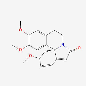 (3beta)-1,2,6,7-Tetradehydro-3,15,16-trimethoxyerythrinan-8-one; 6H-Indolo[7a,1-a]isoquinoline, erythrinan-8-one deriv.; (+)-Erysotramidine