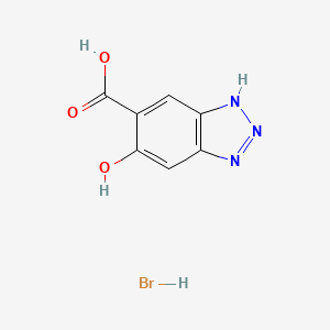 molecular formula C7H6BrN3O3 B12432207 5-hydroxy-1H-1,2,3-benzotriazole-6-carboxylic acid hydrobromide 