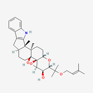 molecular formula C32H43NO5 B1243222 Terpendole J 