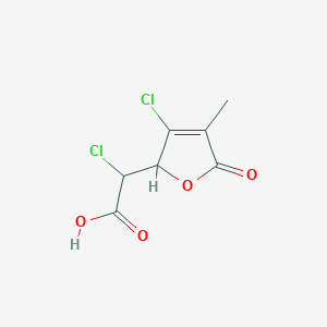 molecular formula C7H6Cl2O4 B1243224 3,5-Dichloro-2-methylmuconolactone 
