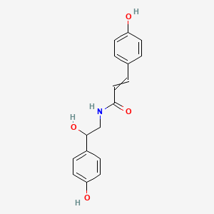 (2E)-N-[2-hydroxy-2-(4-hydroxyphenyl)ethyl]-3-(4-hydroxyphenyl)prop-2-enamide