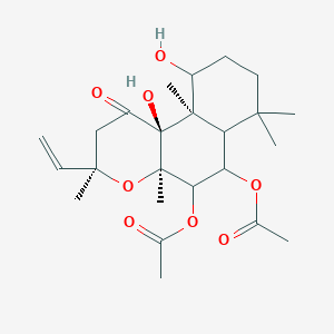 molecular formula C24H36O8 B12432341 6-Acetylforskolin; 6-O-Acetylforskolin 