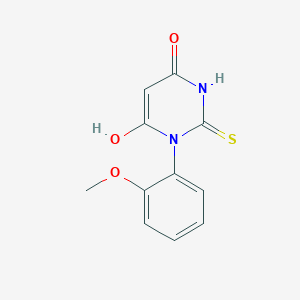 6-hydroxy-1-(2-methoxyphenyl)-2-sulfanylidene-3H-pyrimidin-4-one