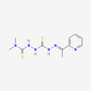 1,1-dimethyl-3-[[(E)-1-(2-pyridyl)ethylideneamino]carbamothioylamino]thiourea