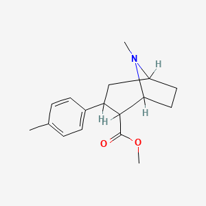 molecular formula C17H23NO2 B1243244 8-Methyl-3-p-tolyl-8-aza-bicyclo[3.2.1]octane 
