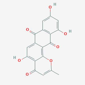 molecular formula C18H10O7 B1243245 Topopyrone C 