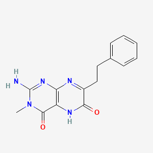 2-amino-3-methyl-7-(2-phenylethyl)-5H-pteridine-4,6-dione