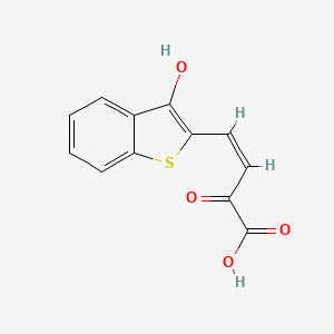 cis-4-(3-Hydroxy-1-benzothiophen-2-yl)-2-oxobut-3-enoic acid