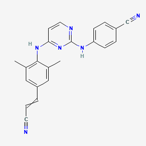 (E)-4-((4-((4-(2-cyanovinyl)-2,6-dimethylphenyl)amino)pyrimidin-2-yl)amino)benzonitrile