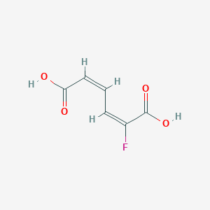 molecular formula C6H5FO4 B1243259 2-Fluoro-cis,cis-muconate 