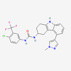 molecular formula C24H21ClF3N5O B12432627 Antitumor agent-19 