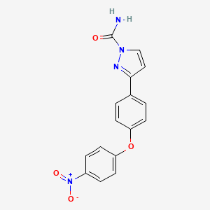 3-[4-(4-nitrophenoxy)phenyl]-1H-pyrazole-1-carboxamide