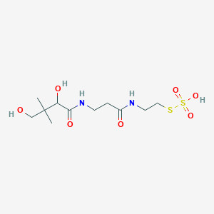 molecular formula C11H22N2O7S2 B1243268 S-sulfopante-theine 