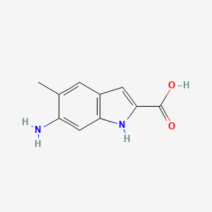 6-amino-5-methyl-1H-indole-2-carboxylic acid